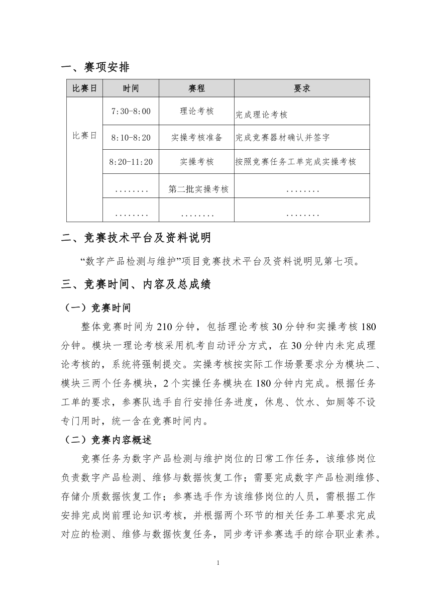 2024年河北省职业院校技能大赛（中职组）“数字产品检测与维护”赛项竞赛样题