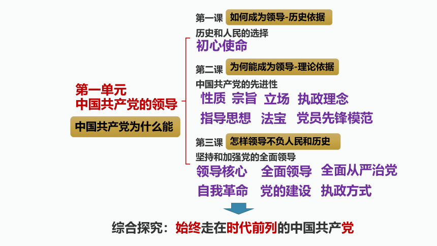 专题四   中国共产党的领导 二轮复习课件