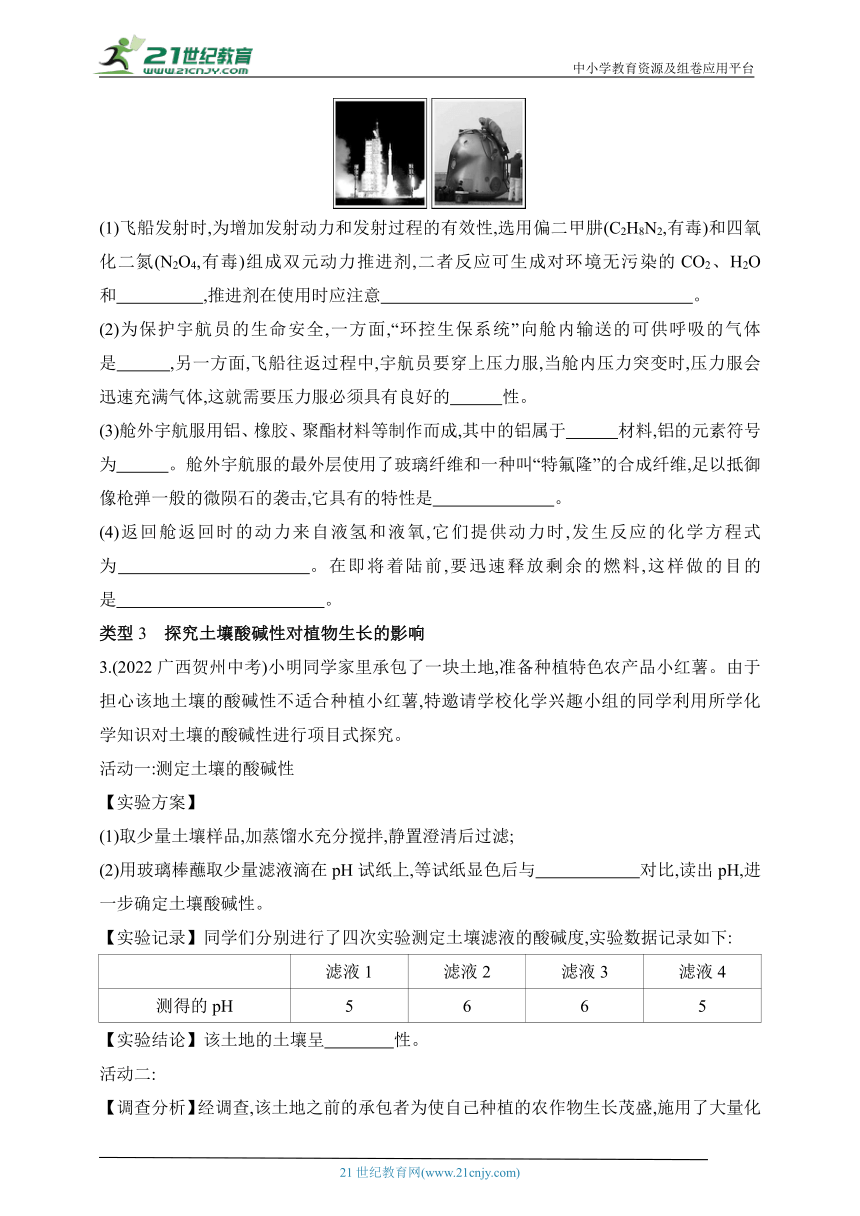 2024北京课改化学九年级下学期课时练--专项素养综合全练（八）   跨学科实践活动