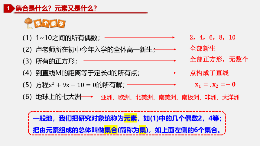 1.1.1 集合的概念与表示 课件（共25张PPT）