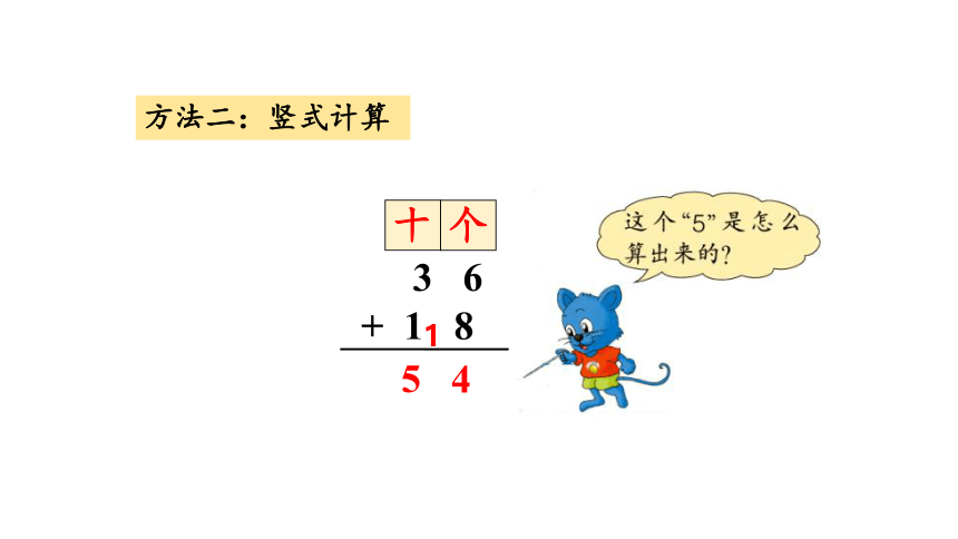 小学数学冀教版一下7.2 两位数加两位数（进位）课件（16张PPT)