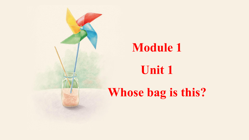 Module 1 Unit 1 Whose bag is this 课件＋音频(共27张PPT) 外研版英语七年级下册