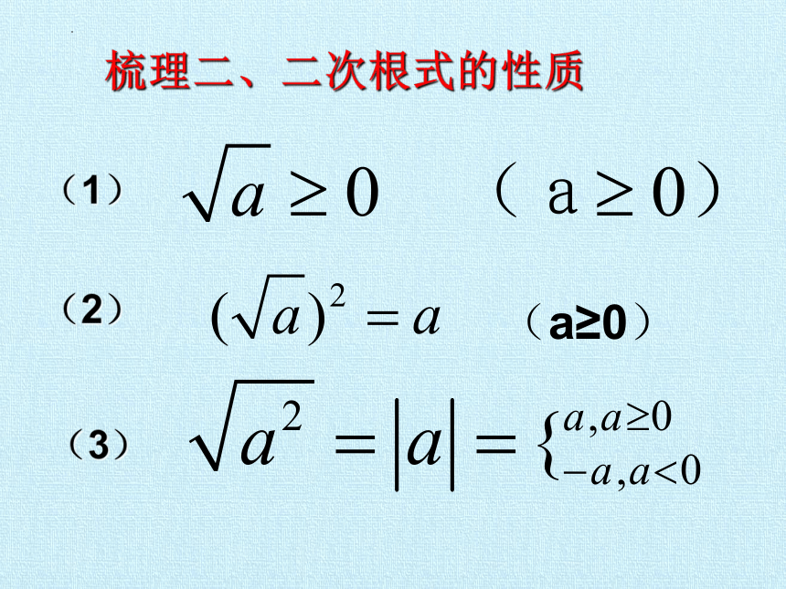 2023—2024学年人教版数学八年级下册第16章  二次根式  单元复习课件（31张ppt）