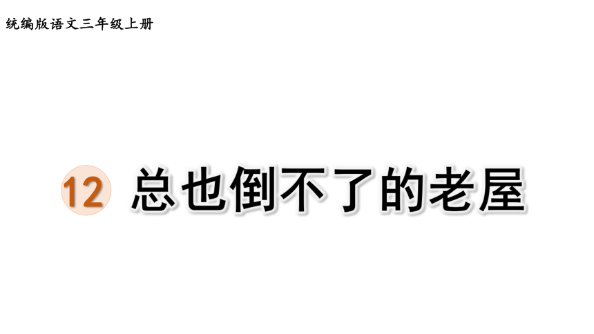 12.《总也倒不了的老屋》 课件(共37张PPT)