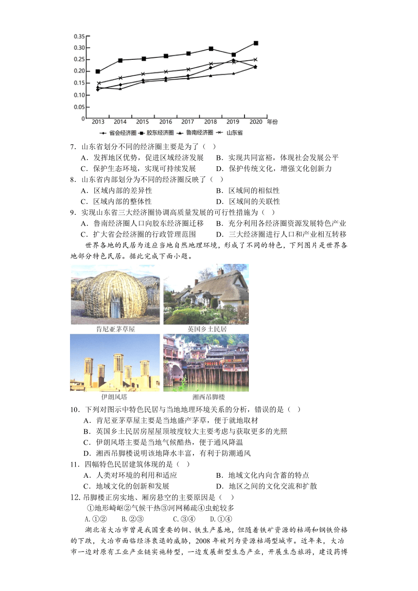 江苏省苏南八校2023-2024学年高二上学期12月联考地理试卷（含答案）