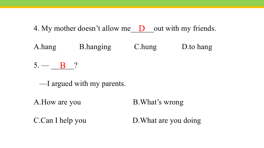 Unit 4 Why don't you talk to your parents Section A 1a-2d课件＋音频(共34张PPT) 人教版英语八年级下册
