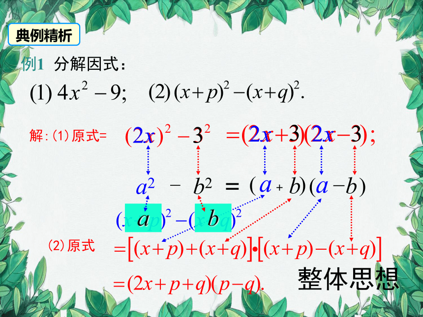 人教版数学八年级上册 14.3.2 第1课时 运用平方差公式因式分解课件（共22张PPT）