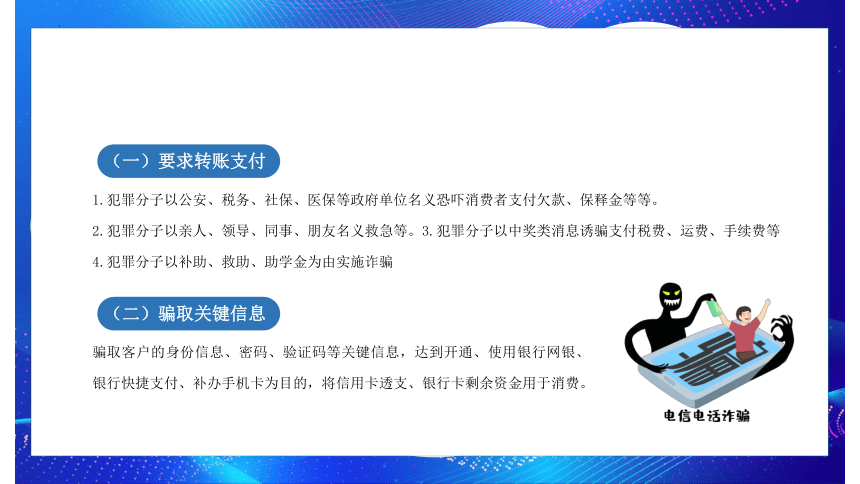 防范诈骗 青春同行 课件（共21张PPT）--2023-2024学年高一上学期防诈骗安全教育主题班会