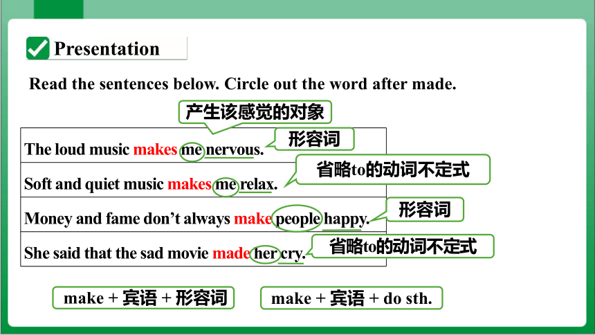 Unit11 SectionA GrammarFocus~4b 课件+内嵌视频【人教九年级Unit 11 Sad movies make me cry】