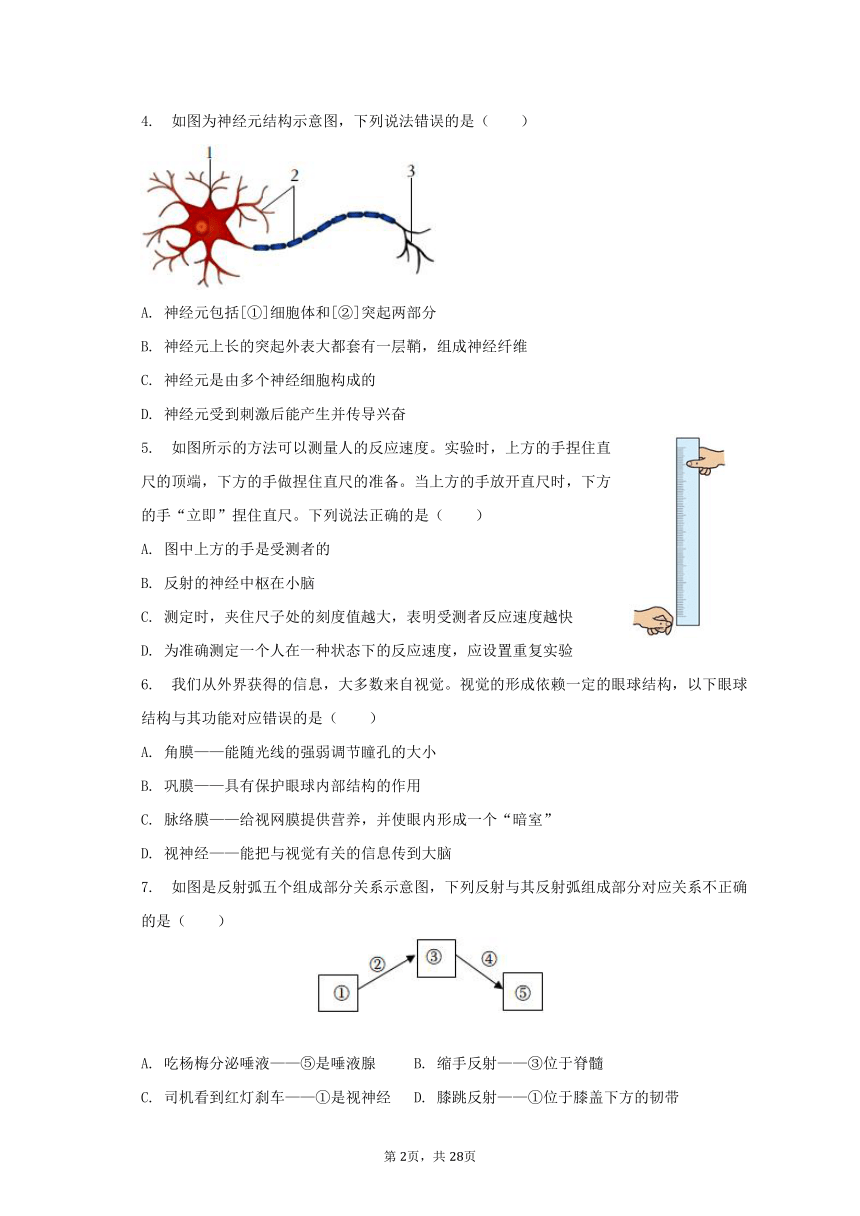 山东省烟台市龙口市2022-2023学年七年级下学期期末生物试题（含解析）