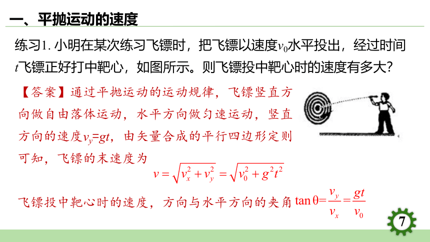 5.4.抛体运动的规律 课件(共24张PPT）高一下学期物理人教版（2019）必修第二册