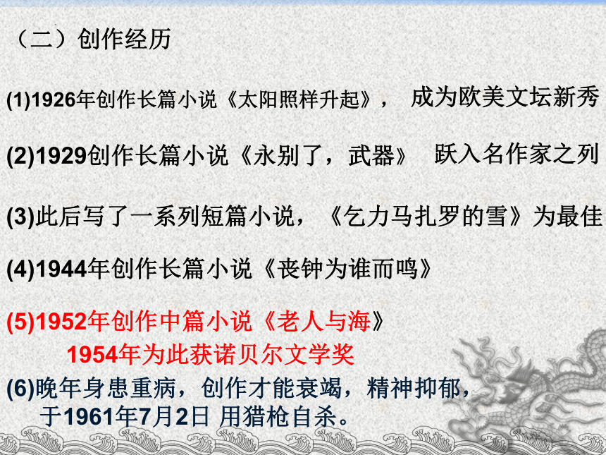 10《老人与海》课件(共31张PPT)2023-2024学年统编版高中语文选择性必修上册