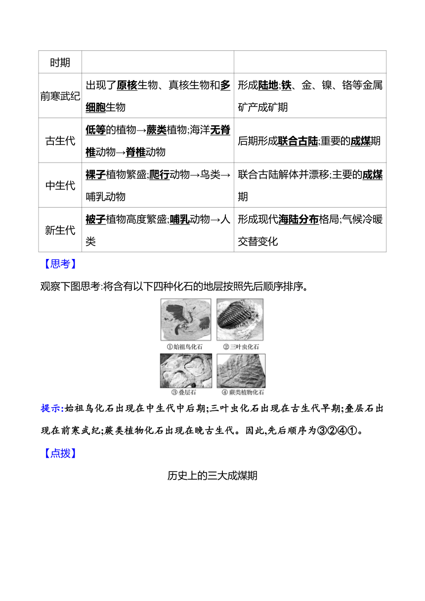 2024届高三地理一轮复习系列 第二章 第二节　地球的历史和地球的圈层结构 复习学案（含解析）