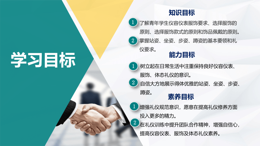 第二课 美好形象  礼仪之始（仪容仪表礼仪、服饰礼仪 ）课件(共42张PPT)-《礼仪与修养》同步教学（劳动版）