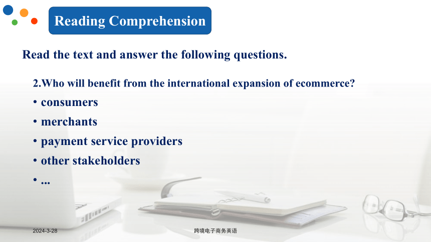 Lesson 8International Expansion Through Cross-border Ecommerce课件(共50张PPT)- 《跨境电子商务英语》同步教学（重庆大学·2022）