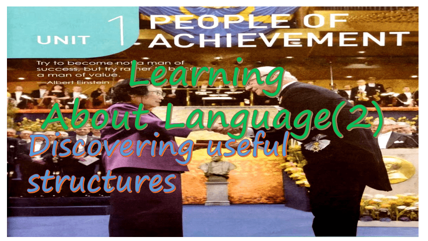 人教版（2019） 选择性必修第一册   Unit 1 People of Achievement  Learning About Language课件(共17张PPT，内嵌视频)