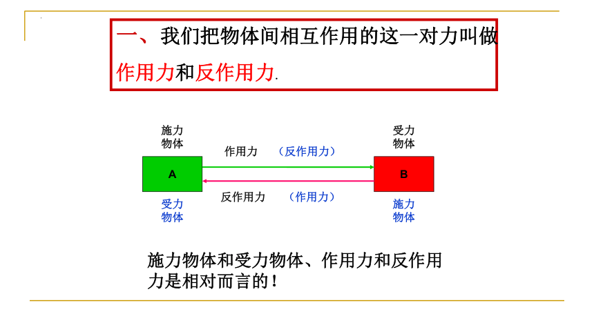 物理人教版（2019）必修第一册3.3牛顿第三定律（共16张ppt）