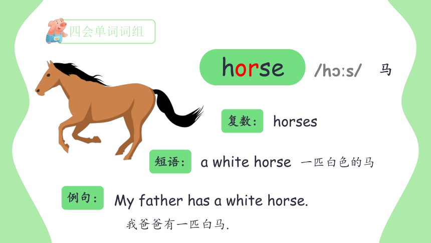 Unit 4 At the farm 单元复习(一)-单词词组+典型例题（共38张PPT）