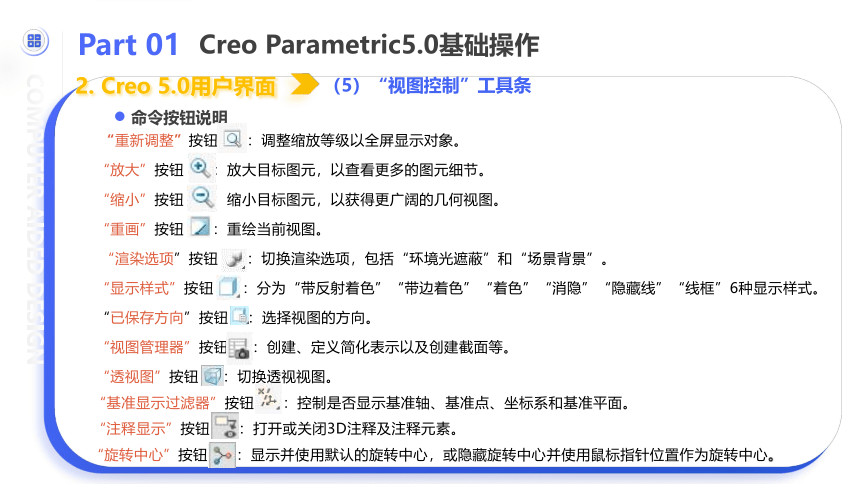 中职《Creo Parametric 5.0项目教程（微课版）》（人邮版·2021）项目1 二维草绘 课件(共54张PPT)