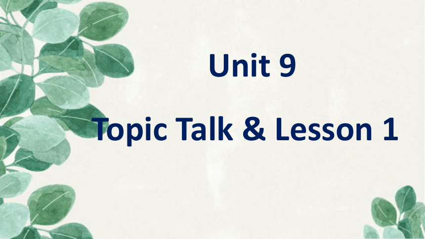 北师大版（2019）必修 第三册Unit 9 Learning Topic Talk & lesson1 课件(共37张PPT)