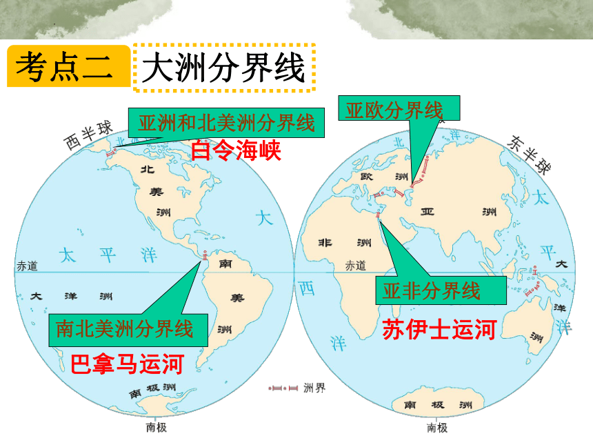 2023-2024学年人教版地理七年级上册期末复习课4：陆地和海洋课件(共24张PPT)