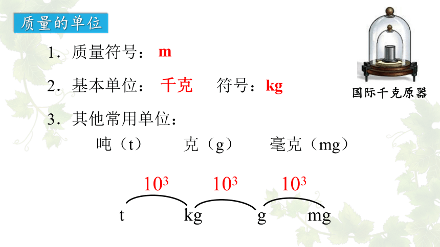 5.1+物体的质量 课件(共26张PPT) 沪粤版物理八年级上册