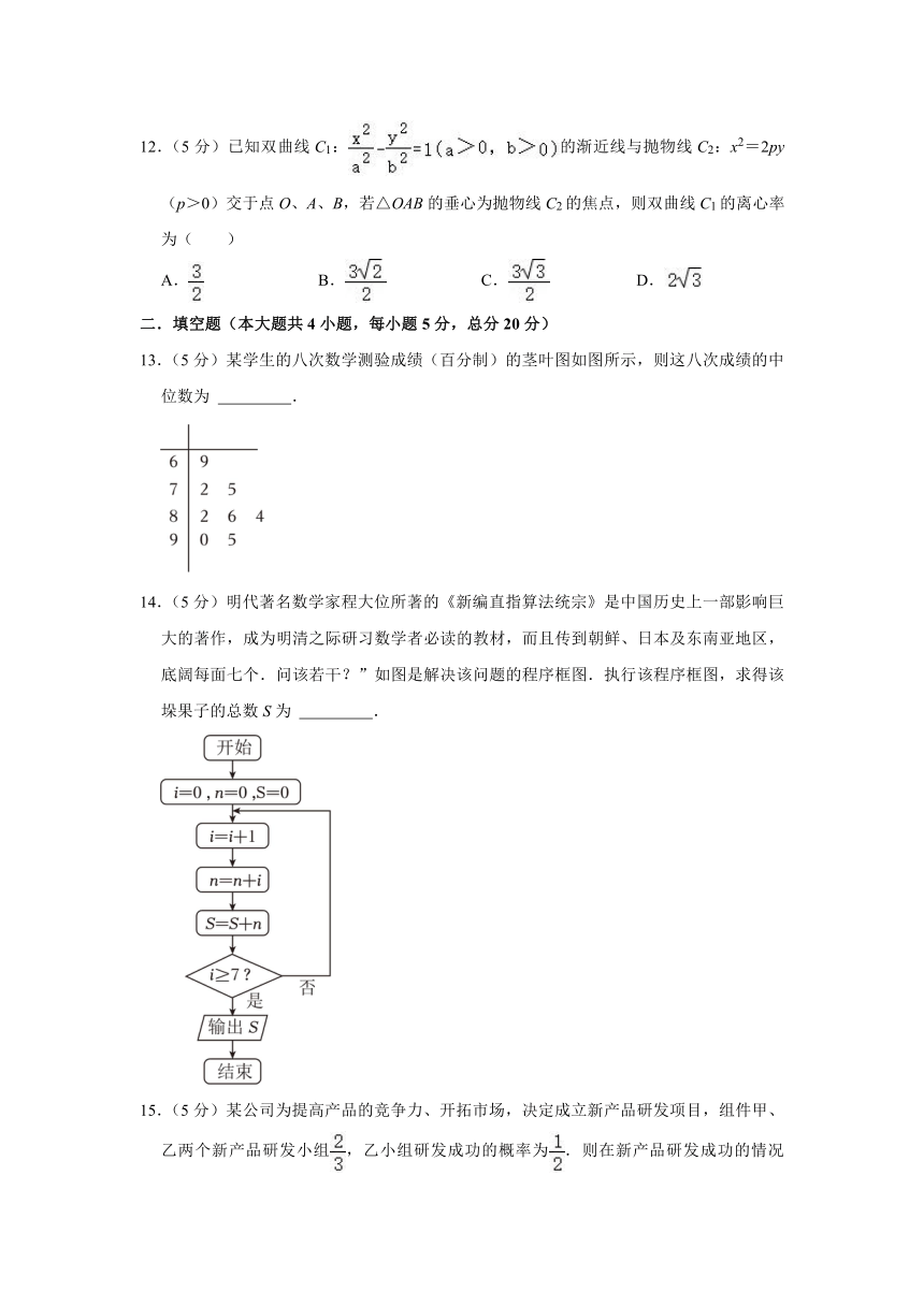 四川省攀枝花市2022-2023学年高二（上）期末数学试卷（理科）（含解析）