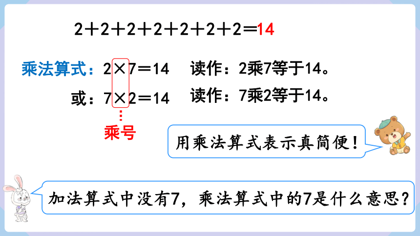 人教二年级数学上册4.1     乘法的初步认识（1） 课件（共18张PPT）