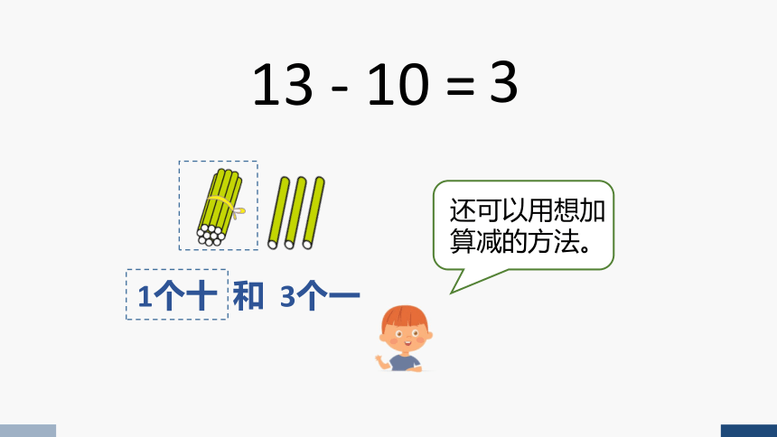 2023秋人教版一年级数学上册 10加几、十几加几及相应的减法（课件）(共18张PPT)