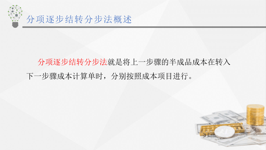 3.4.4分项逐步结转分步法 课件(共17张PPT)《成本会计学》同步教学 高等教育出版社