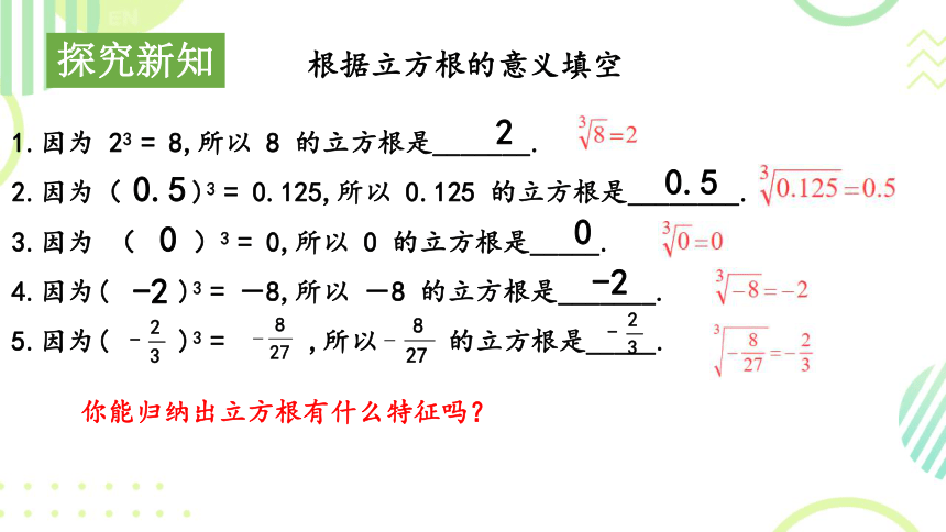 初中数学人教版七下6.2立方根 课件(共24张PPT)