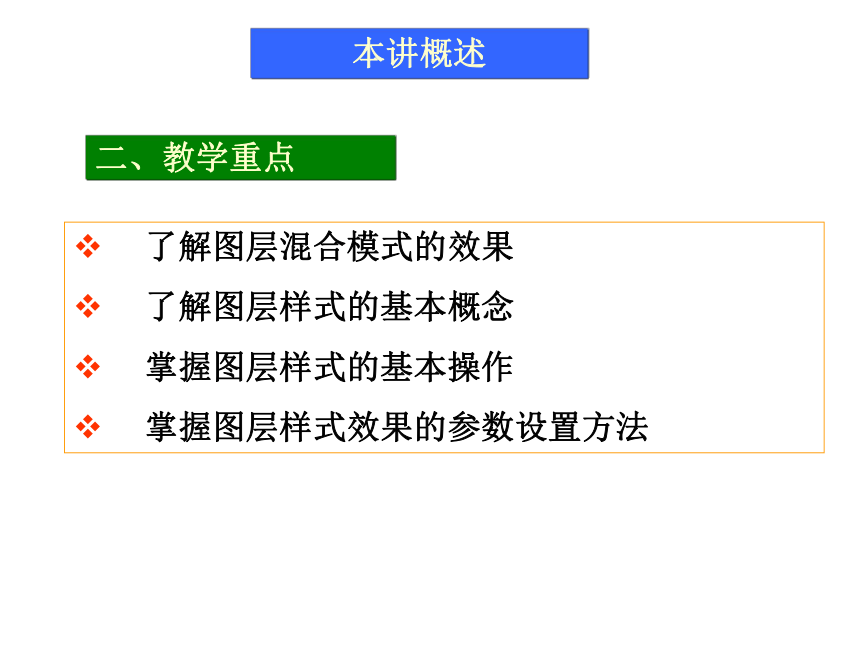 第7讲 图层的叠加与样式 课件(共44张PPT)-《使用Photoshop CS2处理图像》同步教学（劳动版）