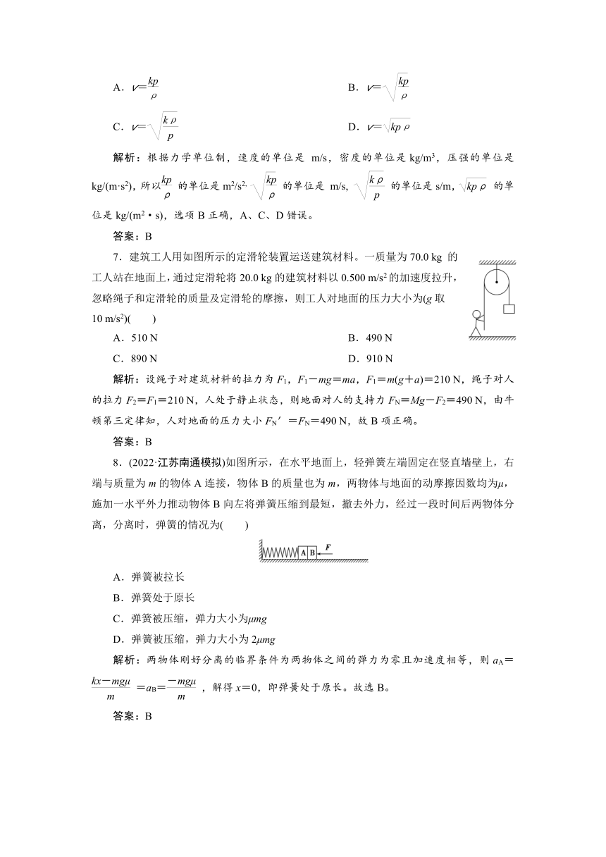 2024年高考物理第一轮复习讲义（有解析）：第三章 第1讲 对牛顿运动定律的理解