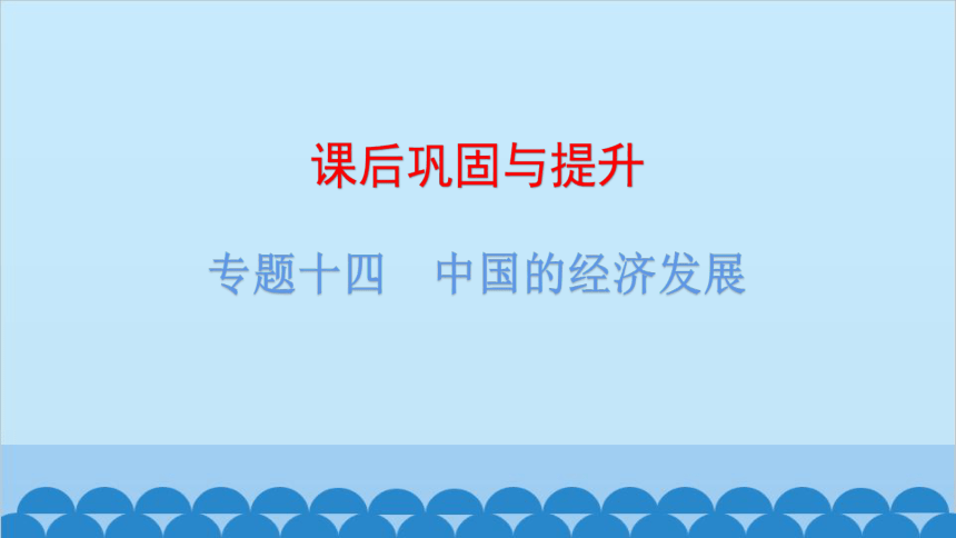 2024年中考地理复习 专题十四 中国的经济发展课件(共29张PPT)