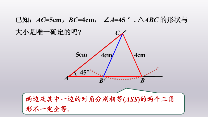 浙教版数学八年级上册 2.8直角三角形全等的判定 课件(共22张PPT)