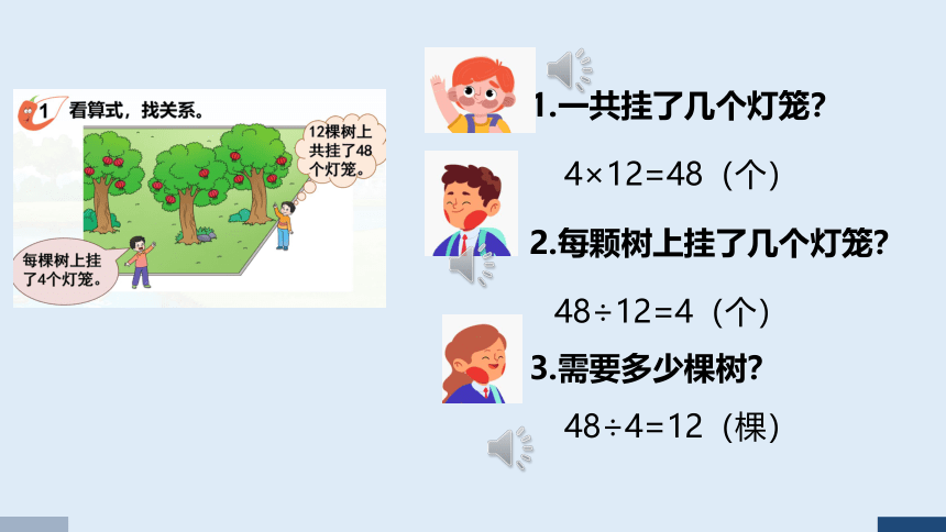 西师大版四年级数学下册 第二单元 乘除法的关系（课件）(共20张PPT)