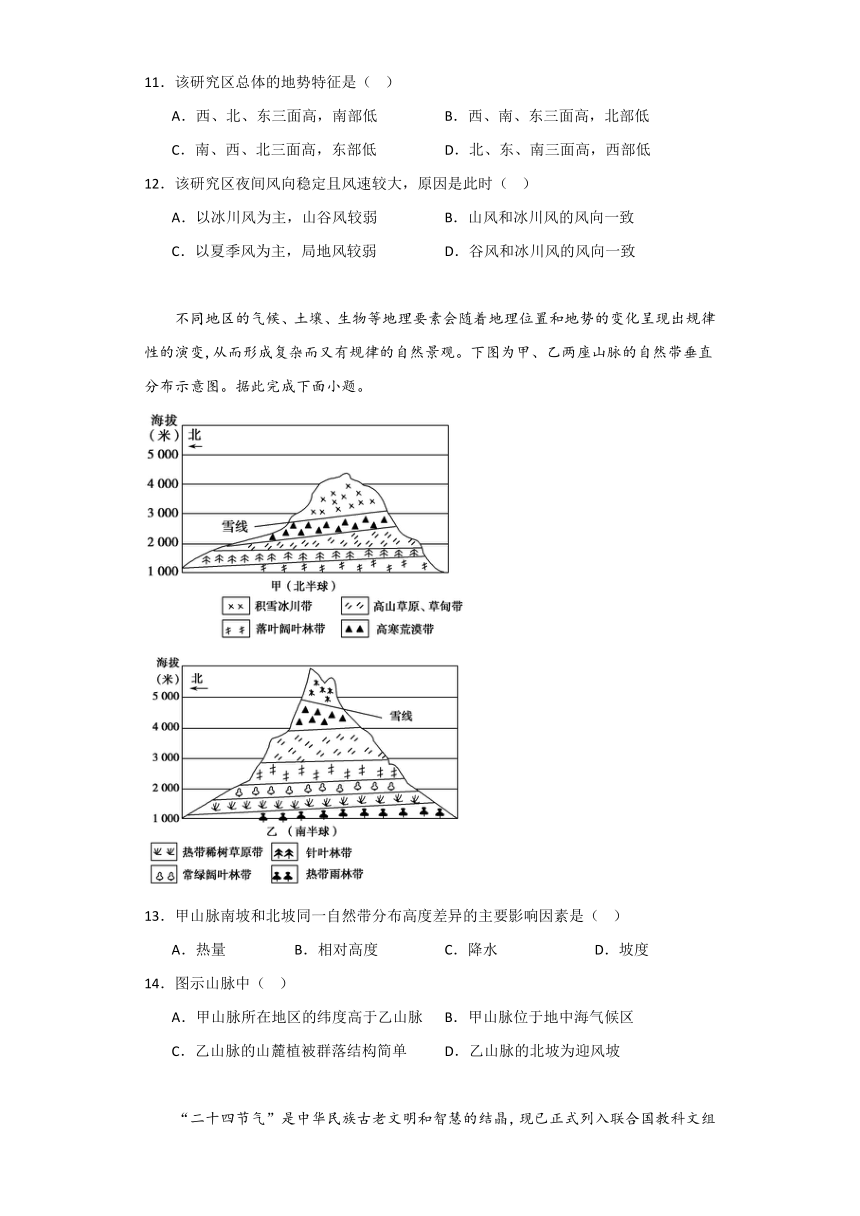 湖南省常德市汉寿县重点中学2023-2024学年高二上学期12月月考地理试题（含解析）