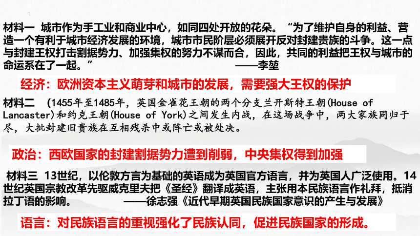 第12课 近代西方民族国家与国际法的发展 课件(共36张PPT) 2023-2024学年高二上学期历史统编版（2019）选择性必修1