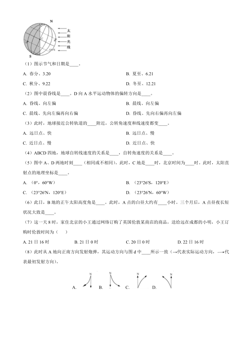 上海市重点大学附属奉贤致远名校2023-2024学年高一上学期期中考试 地理 （解析版）