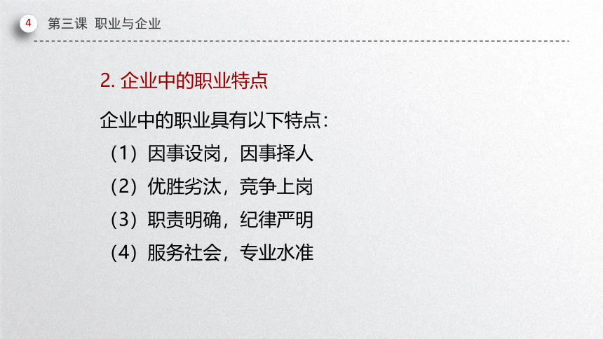 第三课 职业与企业 课件(共59张PPT）-中职《职业道德与职业指导》同步教学（劳动版）