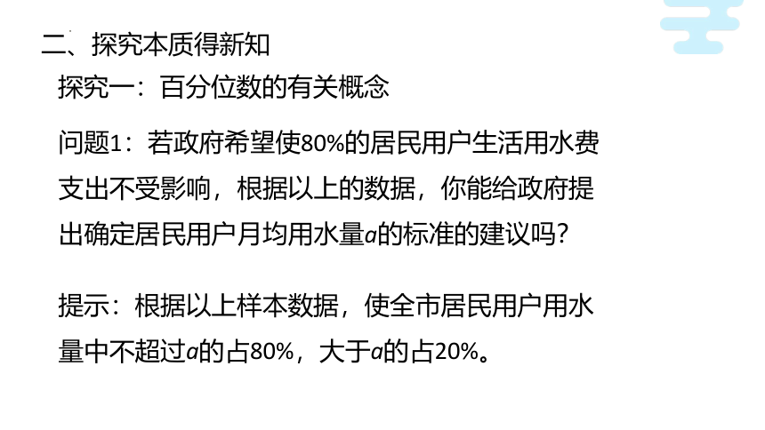 9.2.2总体百分位数的估计 课件（共17张PPT）