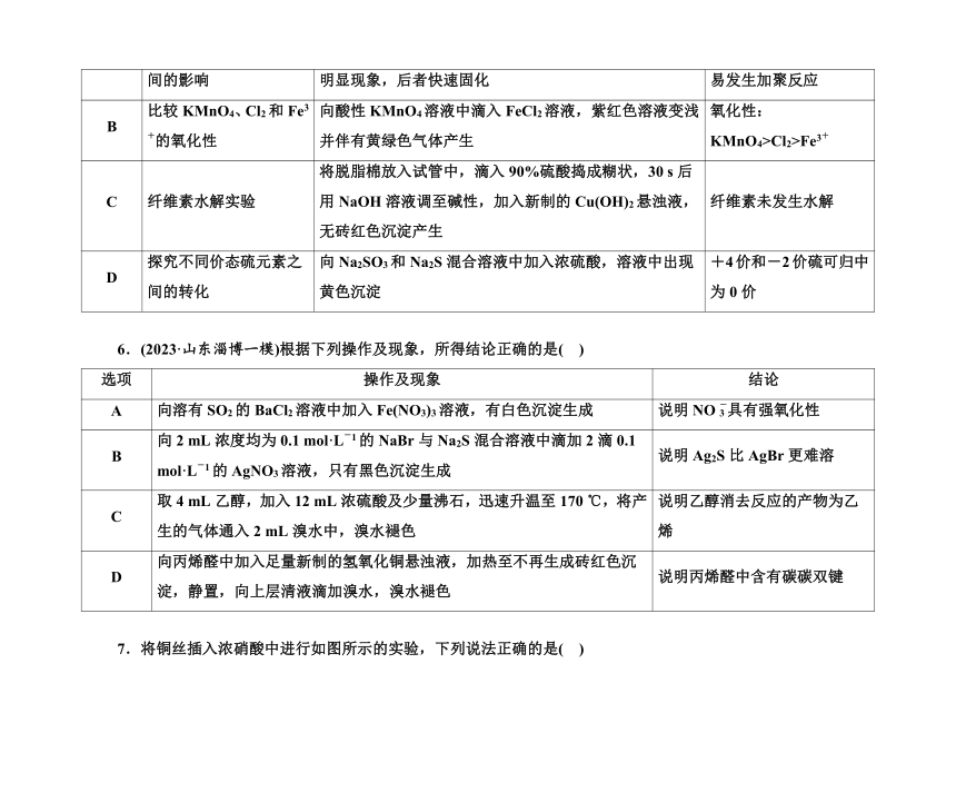 第一部分 题型22　微型实验的设计与评价（含解析）2024高考化学二轮复习