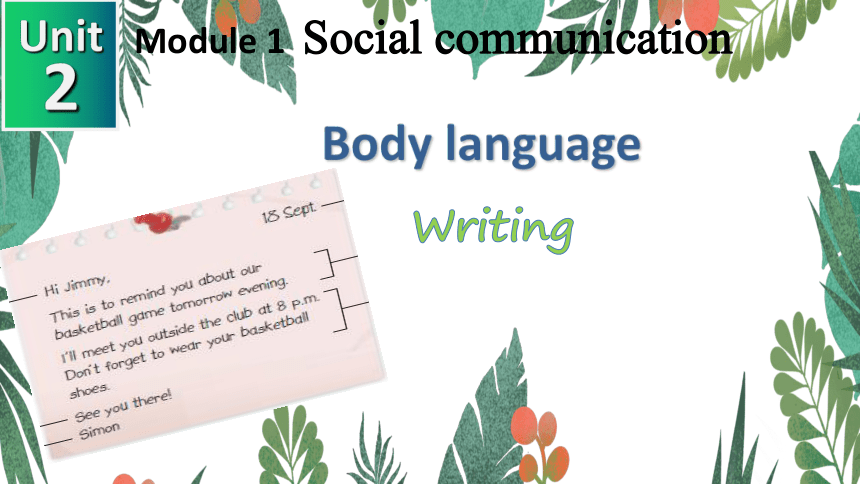 牛津深圳版八年级下册  Module 1 Social communication  Unit 2 Body language课件(共17张PPT)