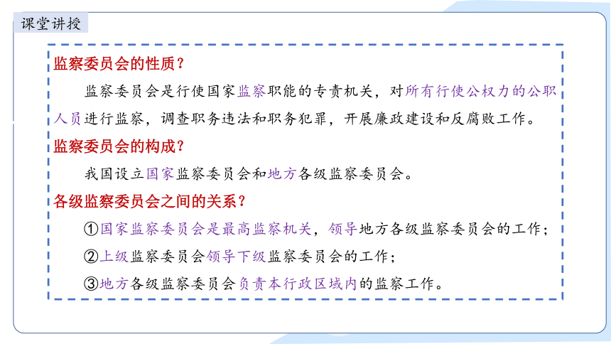 2023~2024学年道德与法治统编版八年级下册 ：6.4 国家监察机关 课件(共31张PPT+内嵌视频)