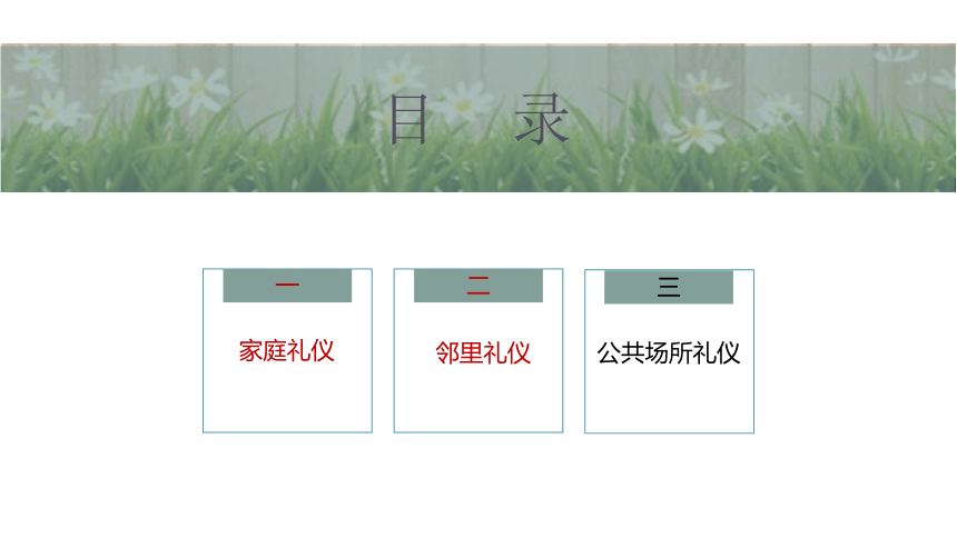 第四课 五彩生活  礼仪做伴（家庭礼仪、邻里礼仪）课件(共39张PPT)-《礼仪与修养》同步教学（劳动版）