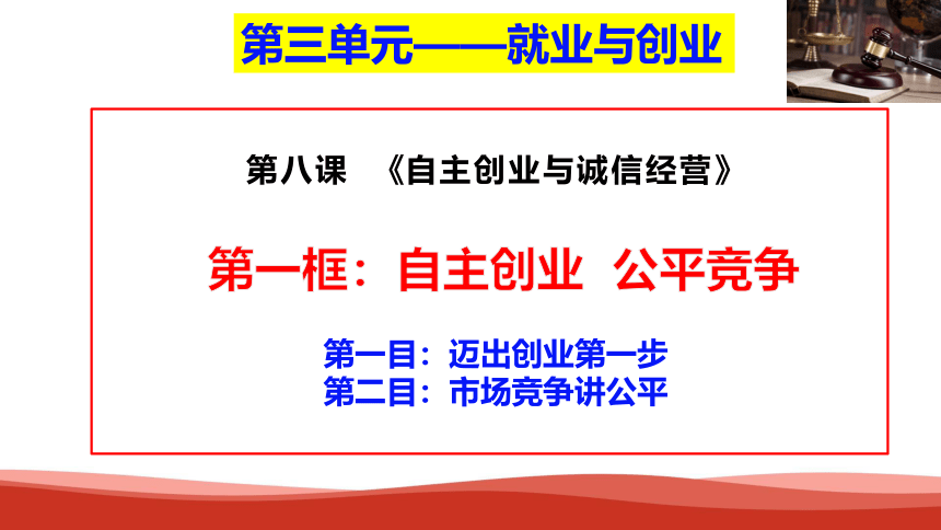 8.1  自主创业  公平竞争 课件