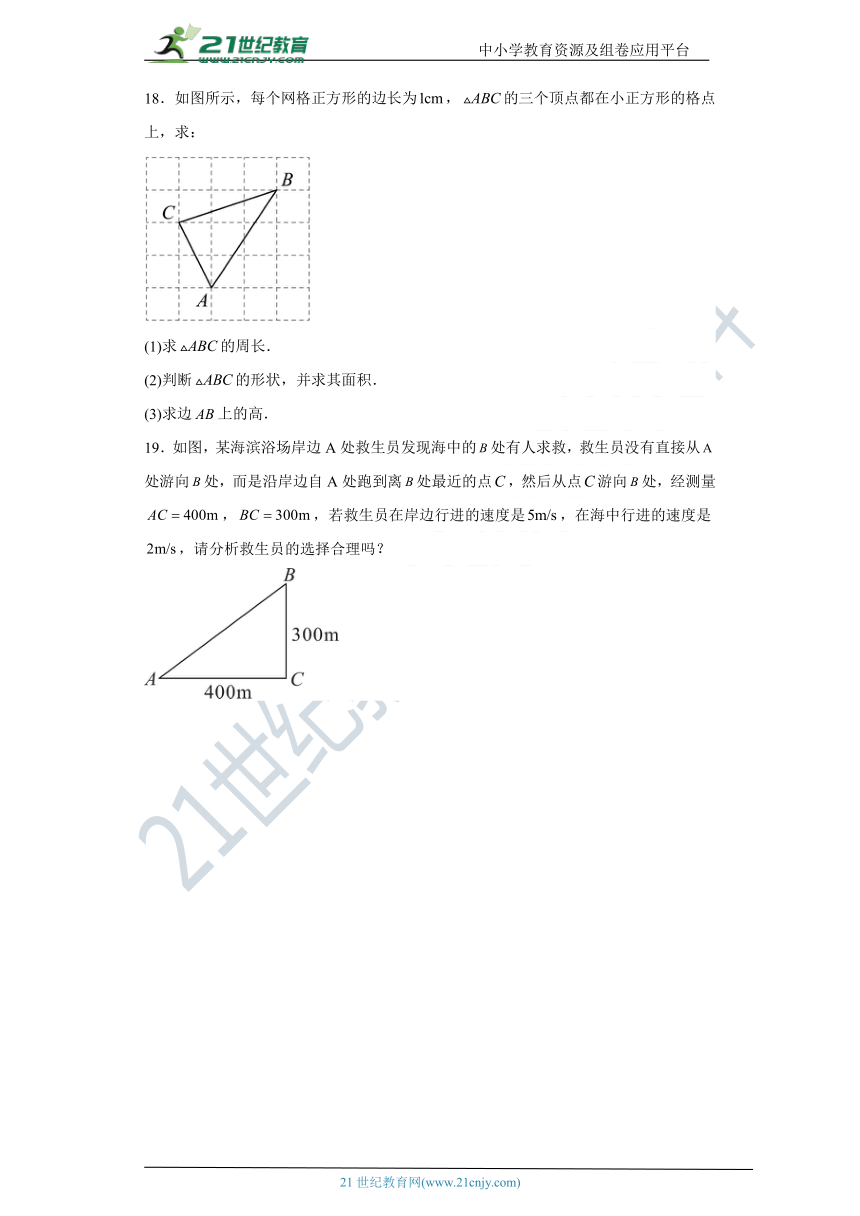 第3章 勾股定理 单元精选精练卷（含解析）