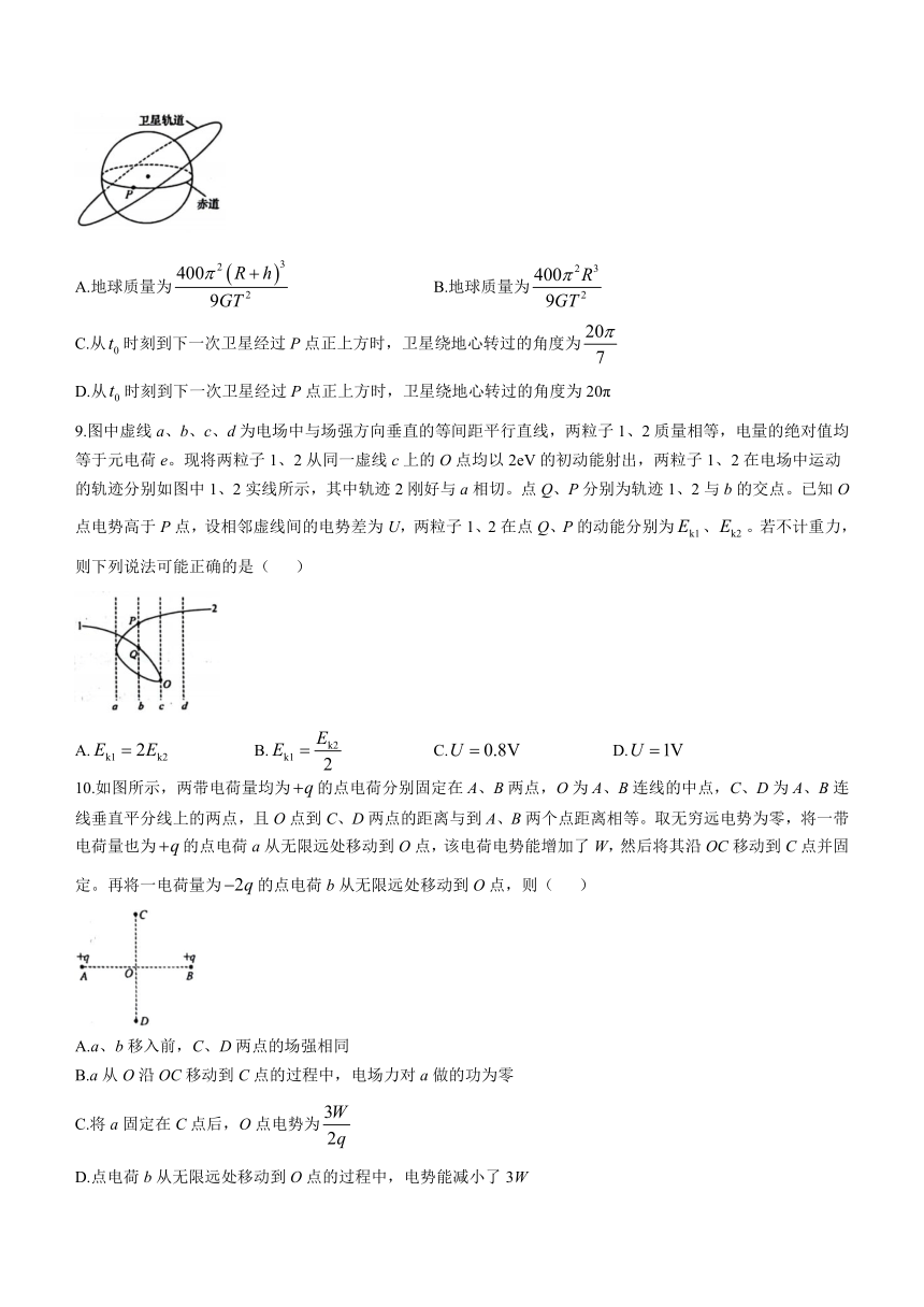 安徽省县中联盟2023-2024学年高二上学期10月联考物理试题（含解析）