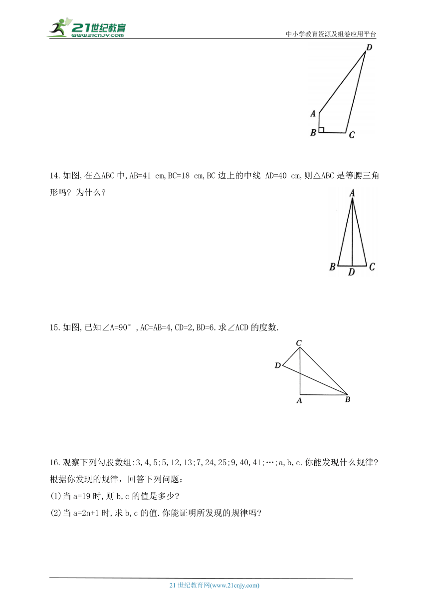 3.2 一定是直角三角形吗同步练习（含解析）