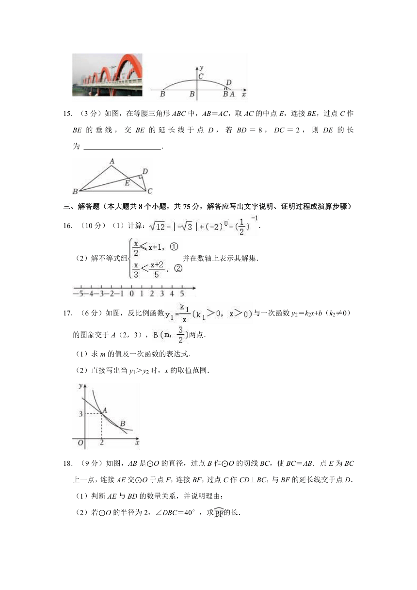 2024年山西省百校联考中考数学模拟试卷（一）(含解析)